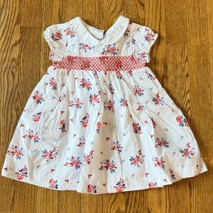 Janie and Jack - White Floral Dress - Never Worn! Perfect Condition! 12-18M